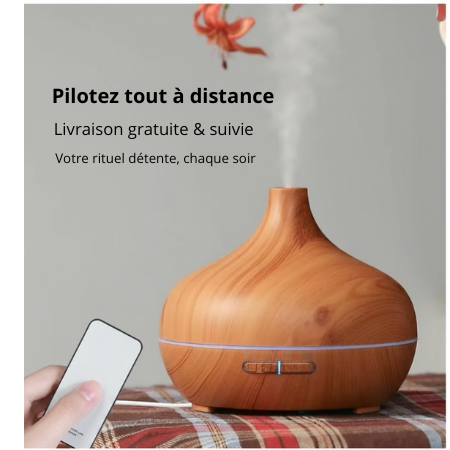 Diffuseur d'Aromathérapie Bois — Édition Cocooning