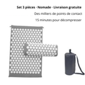 Tapis d'Acupression 3 Pièces — Détente du Dos & du Cou