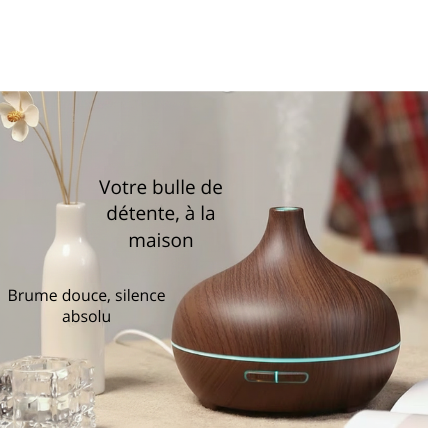 Diffuseur d'Aromathérapie Bois — Édition Cocooning